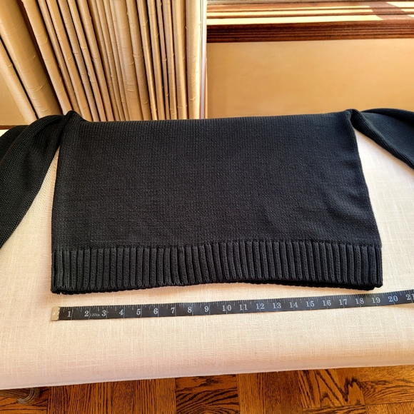 New! J.Crew in Medium Black Mockneck Sweater in Cotton Blend NWT - Picture 5 of 8